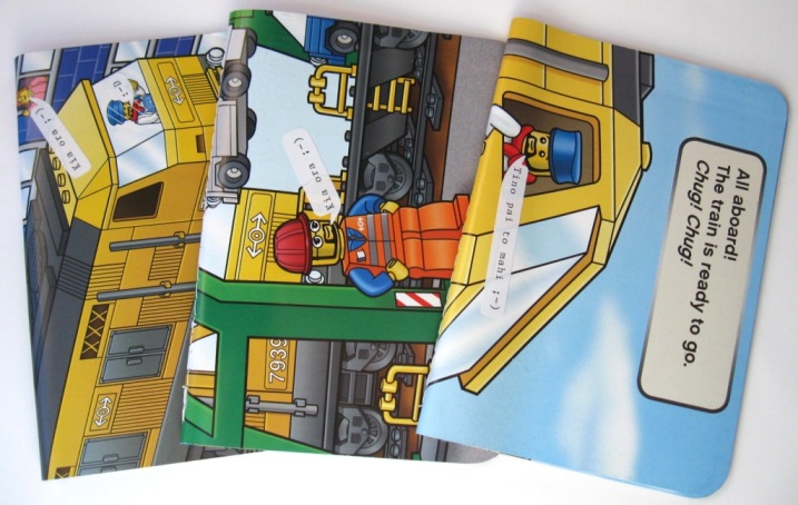 A damaged children's Lego book turned into recycled notebooks with Te Reo Maori incorporated to help learn the language.